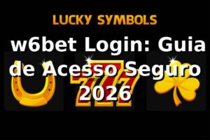 ⭐ w6bet Login: Guia de Acesso Seguro 2026